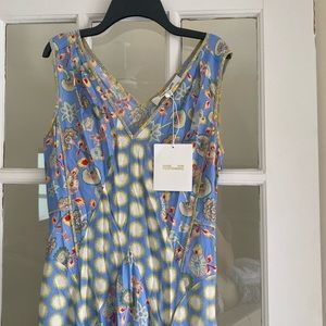 DVF Optimus Mix Print Handkerchief Hem Dress NWT!
